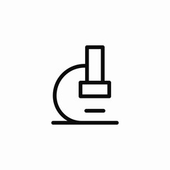 Fototapeta premium research microscope icon sign vector