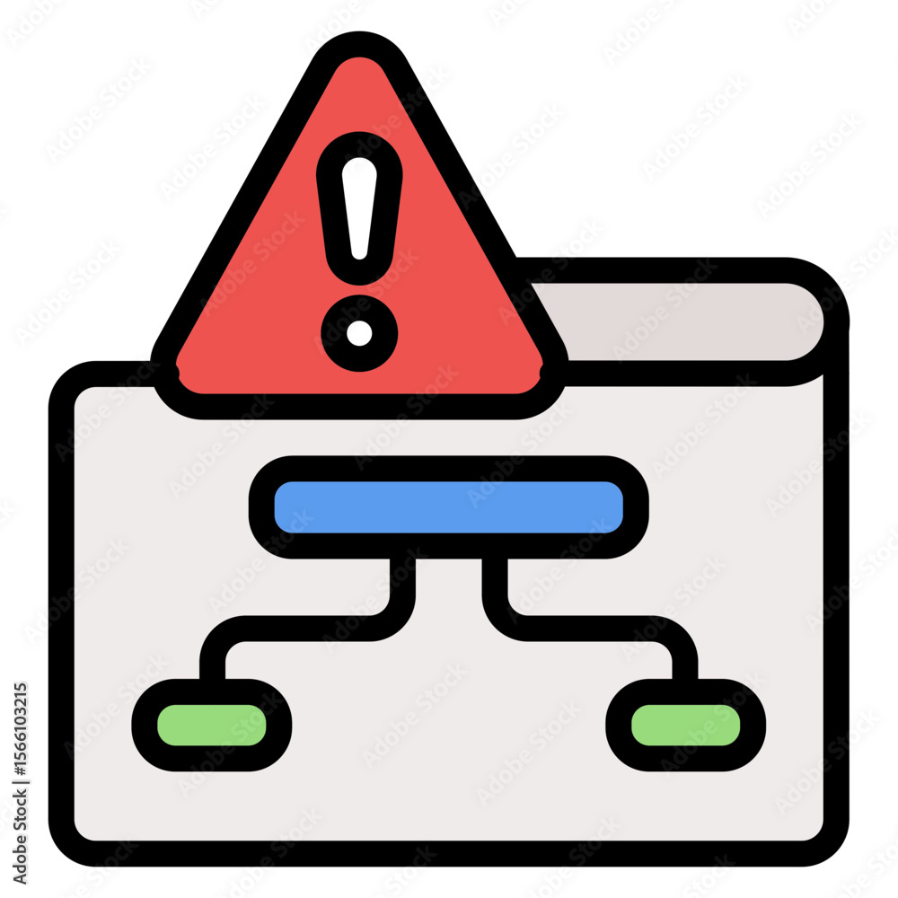 Poster project failure icon vector image. can be used for business risks.