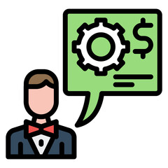 Stakeholder Expectations icon vector image. Can be used for Business Risks.