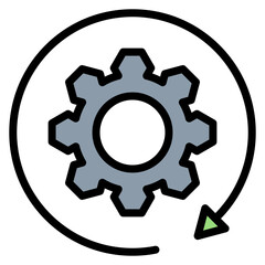 Technological Obsolescence icon vector image. Can be used for Business Risks.