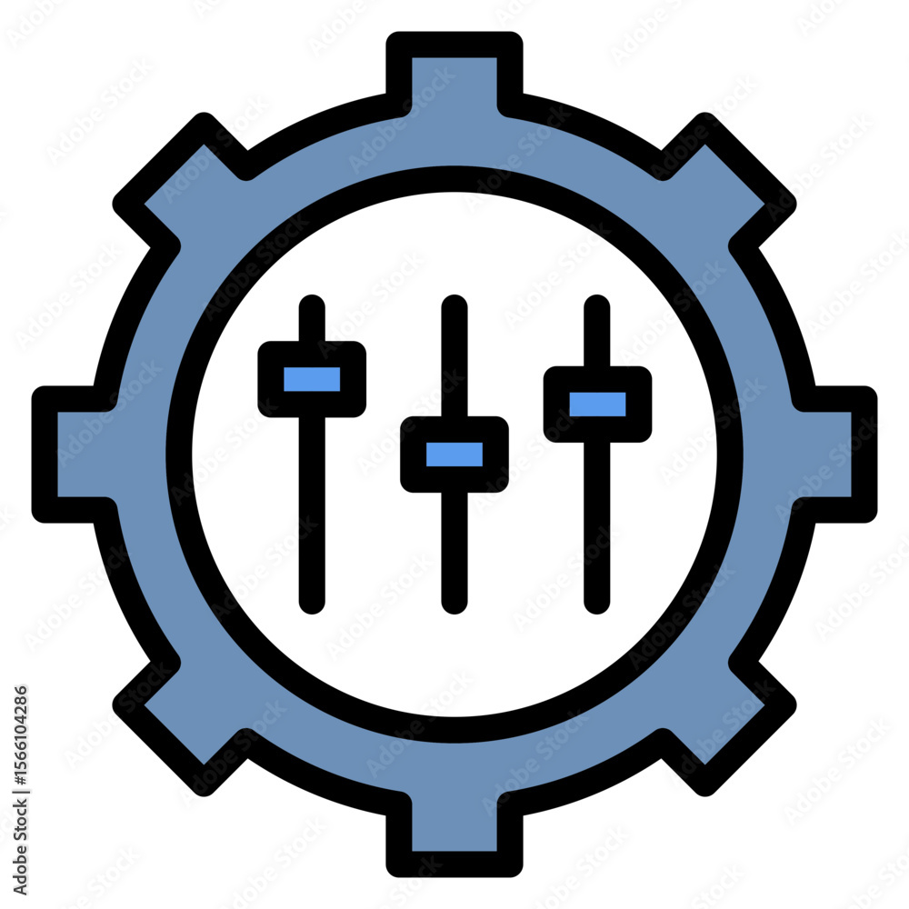 Poster adaptability icon vector image. can be used for organization.