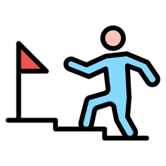 Career Development icon vector image. Can be used for Organization.