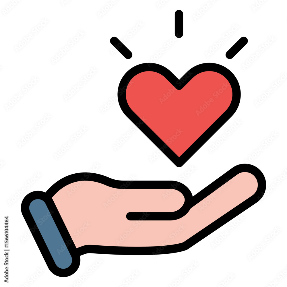Poster empathy icon vector image. can be used for organization.