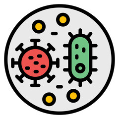 Microbe icon vector image. Can be used for Tuberculosis.