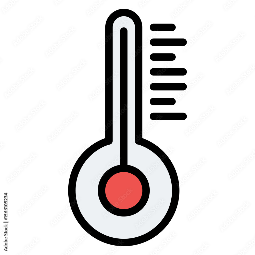 Poster thermometer icon vector image. can be used for tuberculosis.