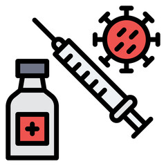 Vaccine icon vector image. Can be used for Tuberculosis.
