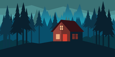 A House In The Woods That Disappears In Daylight