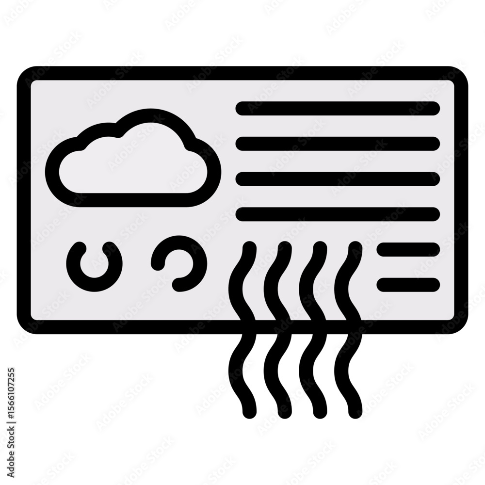 Poster air quality sensor icon vector image. can be used for sensors.