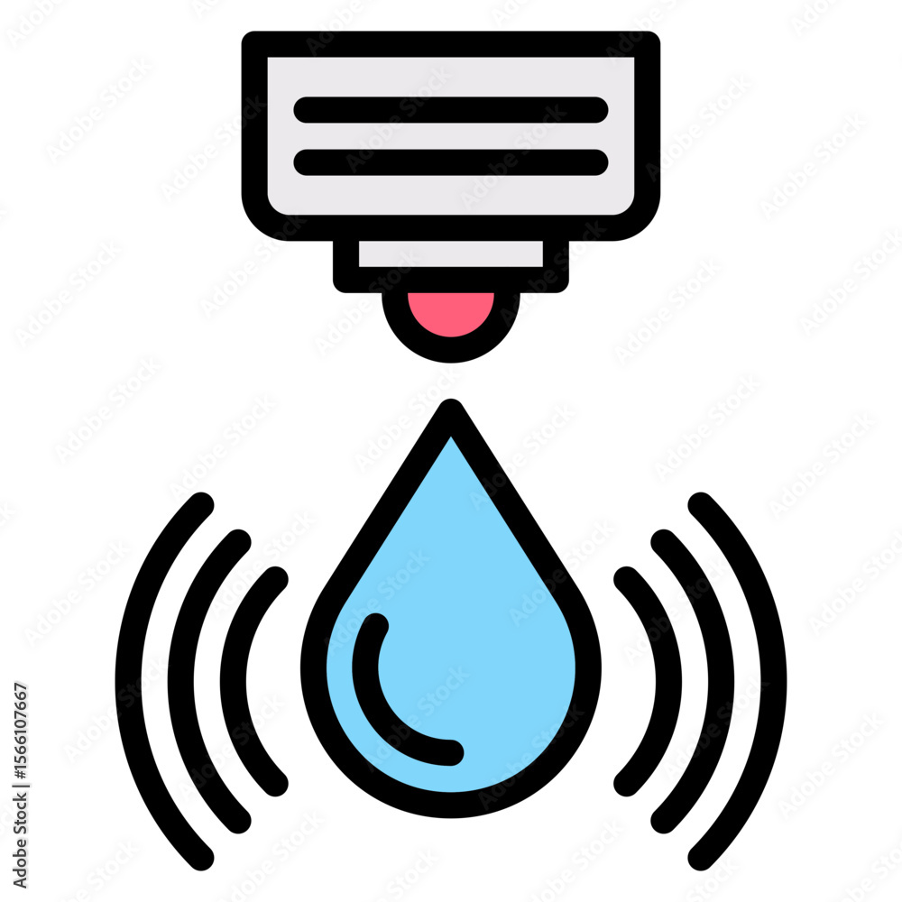 Poster water sensor icon vector image. can be used for sensors.
