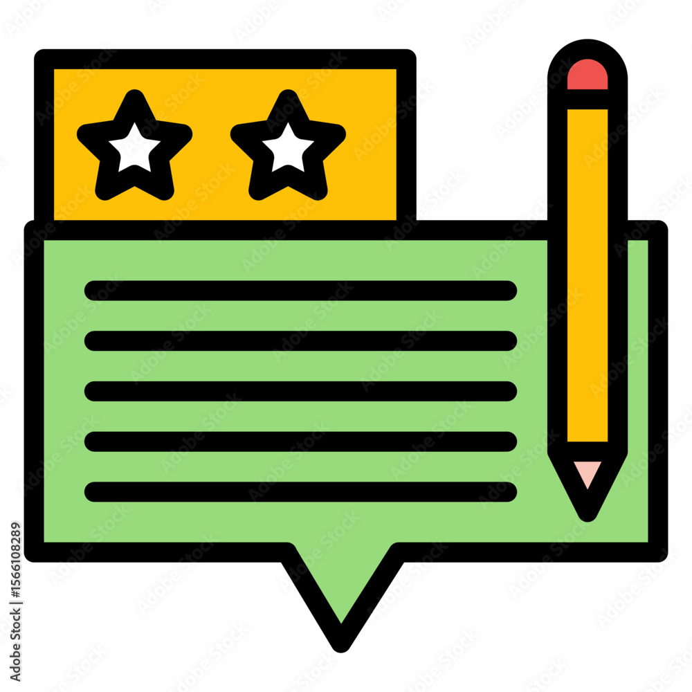 Poster feedback icon vector image. can be used for business onboarding.