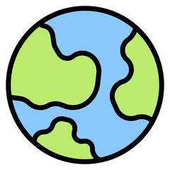 Earth icon vector image. Can be used for World Environment Day.