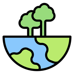 Ecotourism icon vector image. Can be used for World Environment Day.