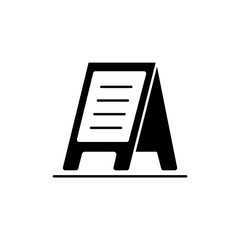 Icon a sandwich board, isolated against a clean background.
