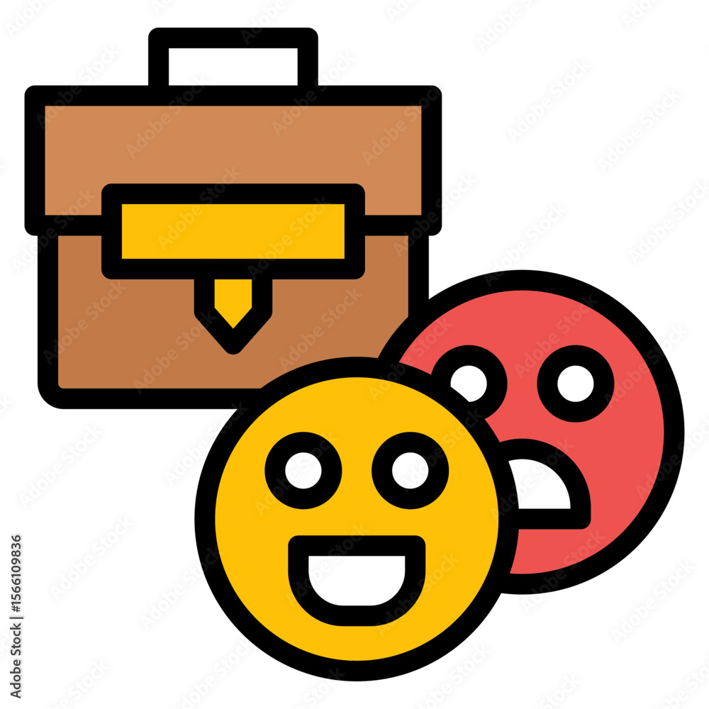 Poster reaction icon vector image. can be used for business disruption.