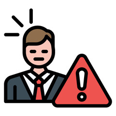 Inconvenience icon vector image. Can be used for Business Disruption.