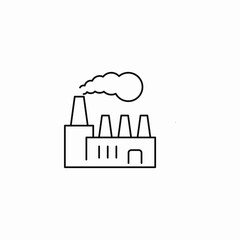 industrial plant icon sign vector