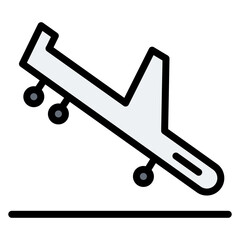 Arrival icon vector image. Can be used for Airplane.