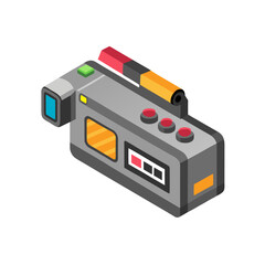 Fototapeta premium battery charger isolated on white background