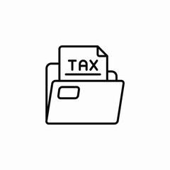 tax document icon sign vector