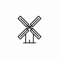 wind power icon sign vector