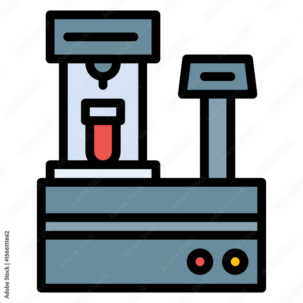 Aufkleber lab mixer icon vector image. can be used for virtual lab.