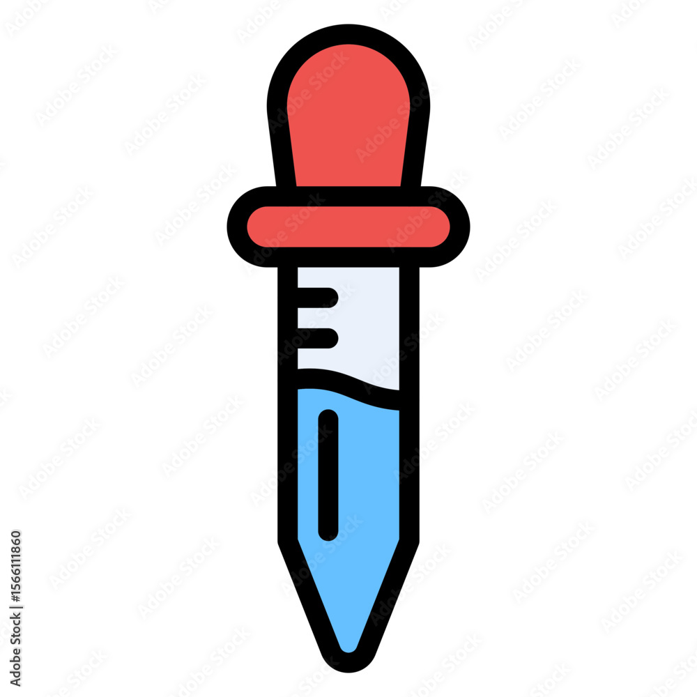 Poster pipette icon vector image. can be used for virtual lab.