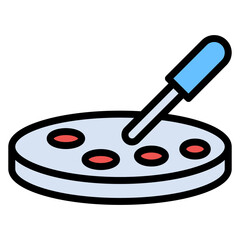 Petri Dish icon vector image. Can be used for Virtual Lab.
