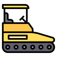Asphalt Paver icon vector image. Can be used for Construction Vehicles.