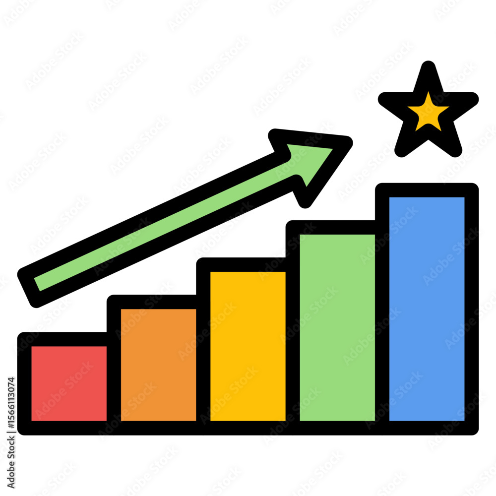 Poster career path icon vector image. can be used for hiring process.