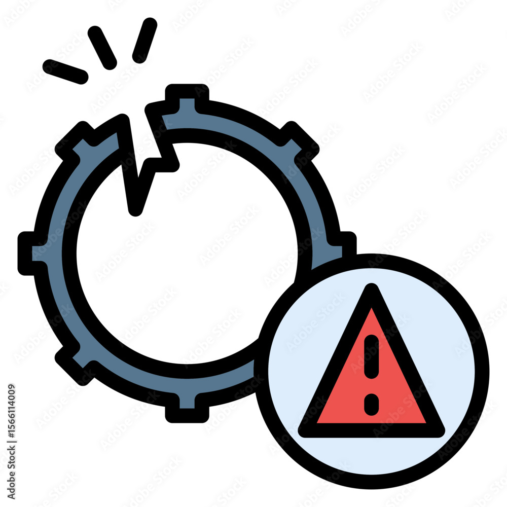 Poster disruption icon vector image. can be used for digital disruption.