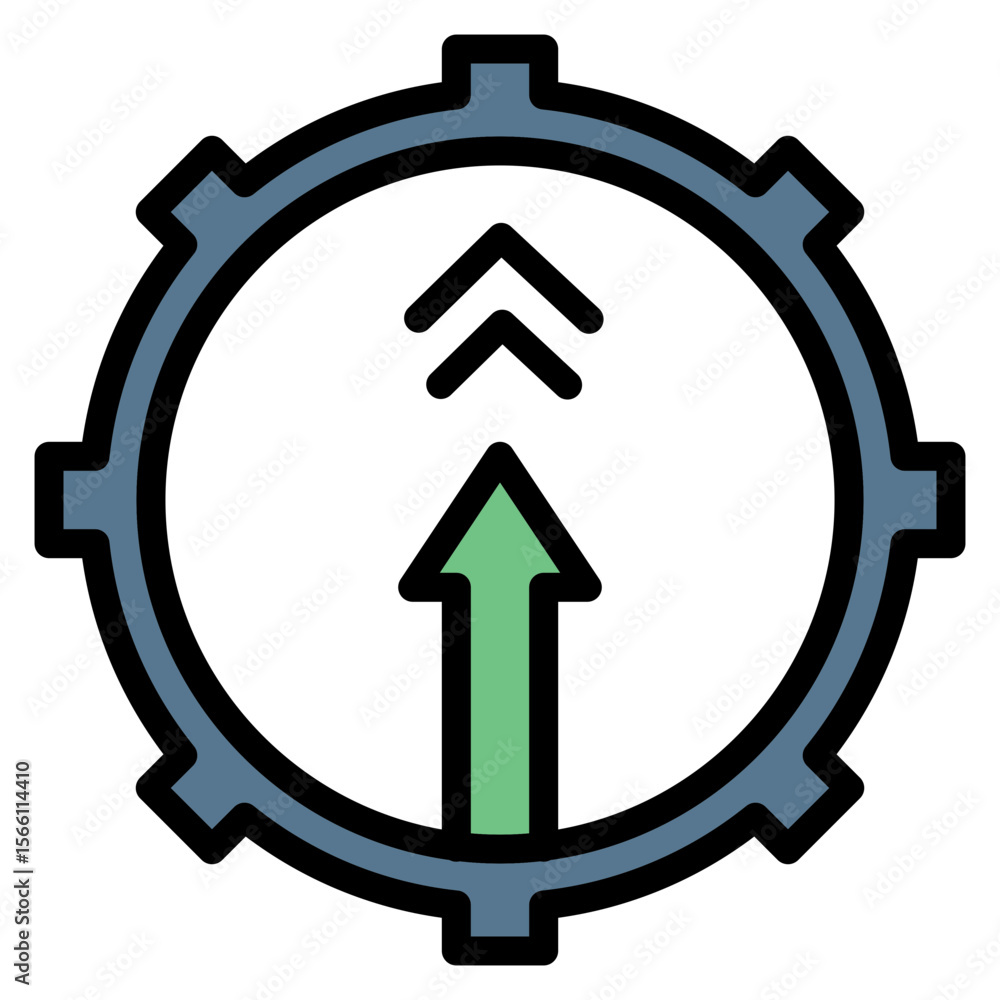 Poster upgrade icon vector image. can be used for digital disruption.