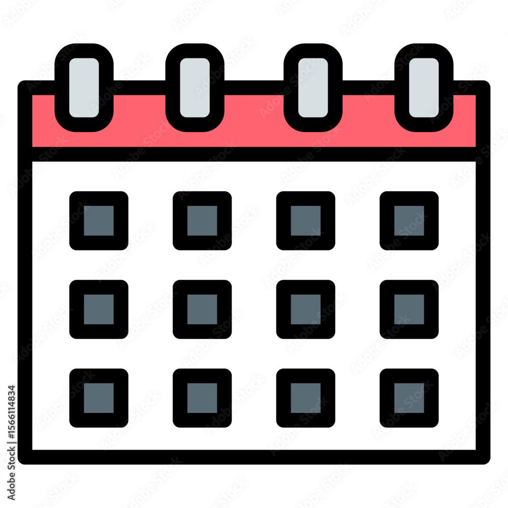 Aufkleber calendar icon vector image. can be used for track and field.