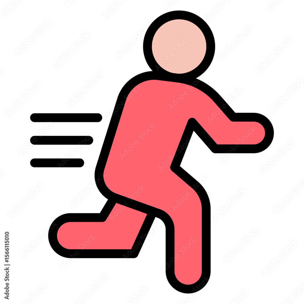 Poster marathon icon vector image. can be used for track and field.