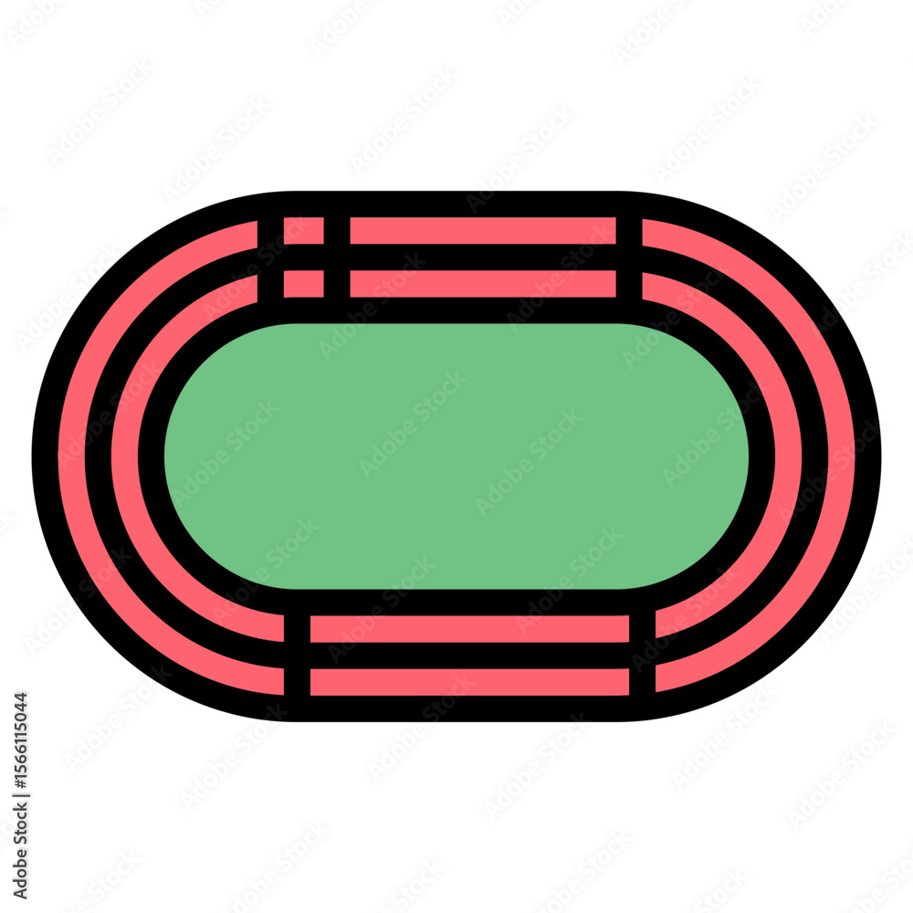 Poster relay exchange zone icon vector image. can be used for track and field.