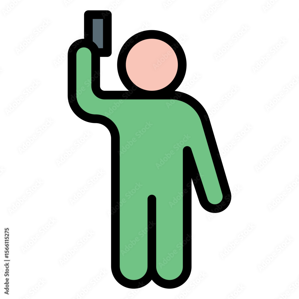 Poster starting signal icon vector image. can be used for track and field.