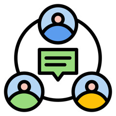 Communication icon vector image. Can be used for ADHD.