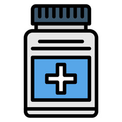 Fototapeta premium Medication icon vector image. Can be used for ADHD.