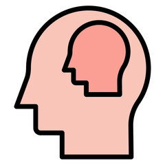 Self Awareness icon vector image. Can be used for ADHD.