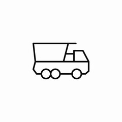 heavy truck icon sign vector