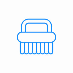 scrub brush icon sign vector