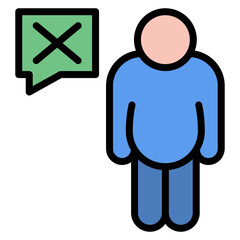 Shaming icon vector image. Can be used for Bullying in Society.