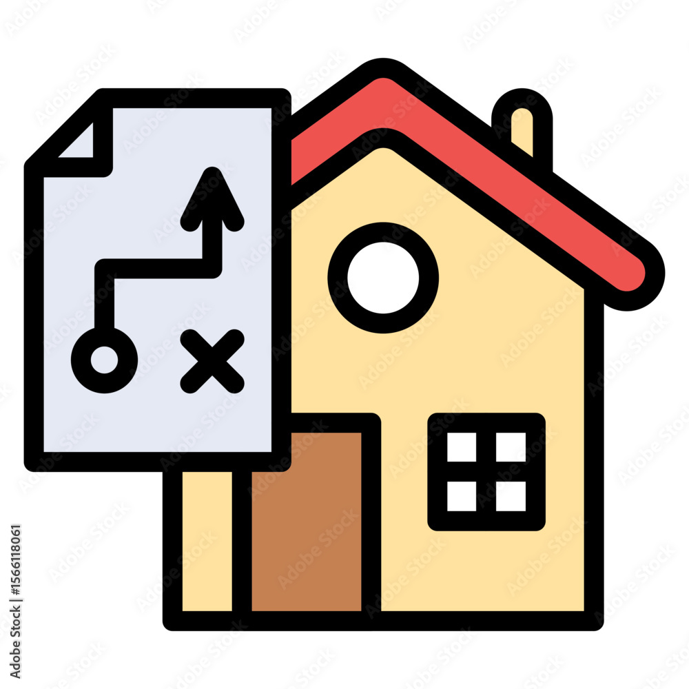 Poster estate planning icon vector image. can be used for inheritance.