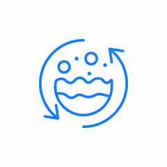 water purification icon sign vector