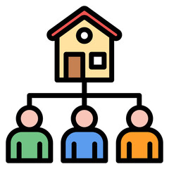 Inheritance icon vector image. Can be used for Inheritance.