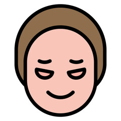 Dark Circles icon vector image. Can be used for Allergy Symptoms.