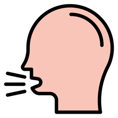 Sneezing icon vector image. Can be used for Allergy Symptoms.