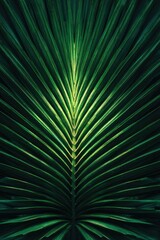 Verdant Leaf Details Radiating Gentle, Lush Light