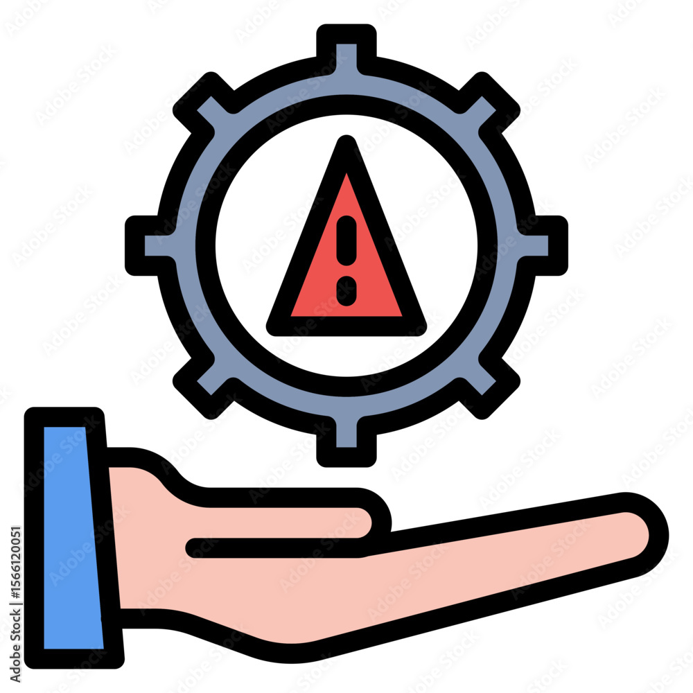 Aufkleber risk icon vector image. can be used for compilance and regulation.