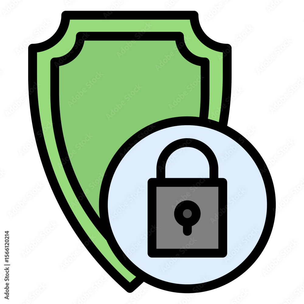Aufkleber security icon vector image. can be used for compilance and regulation.