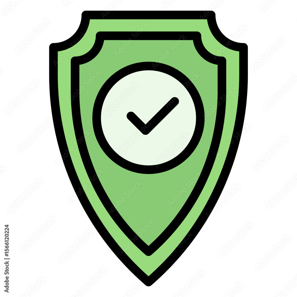 Poster shield icon vector image. can be used for compilance and regulation.